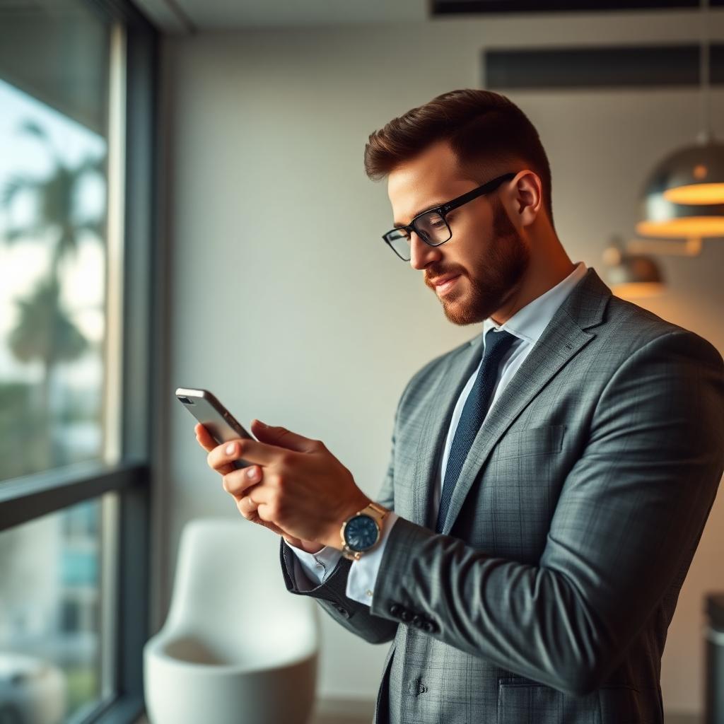 South Florida business owner using automation system